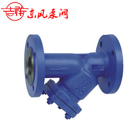 法蘭連接鐵制Y型過(guò)濾器